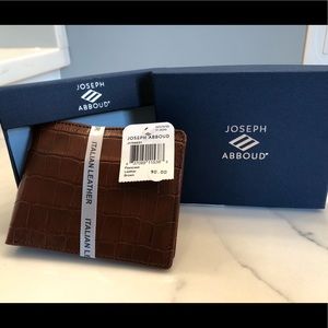 Joseph Abboud Brown Leather Wallet